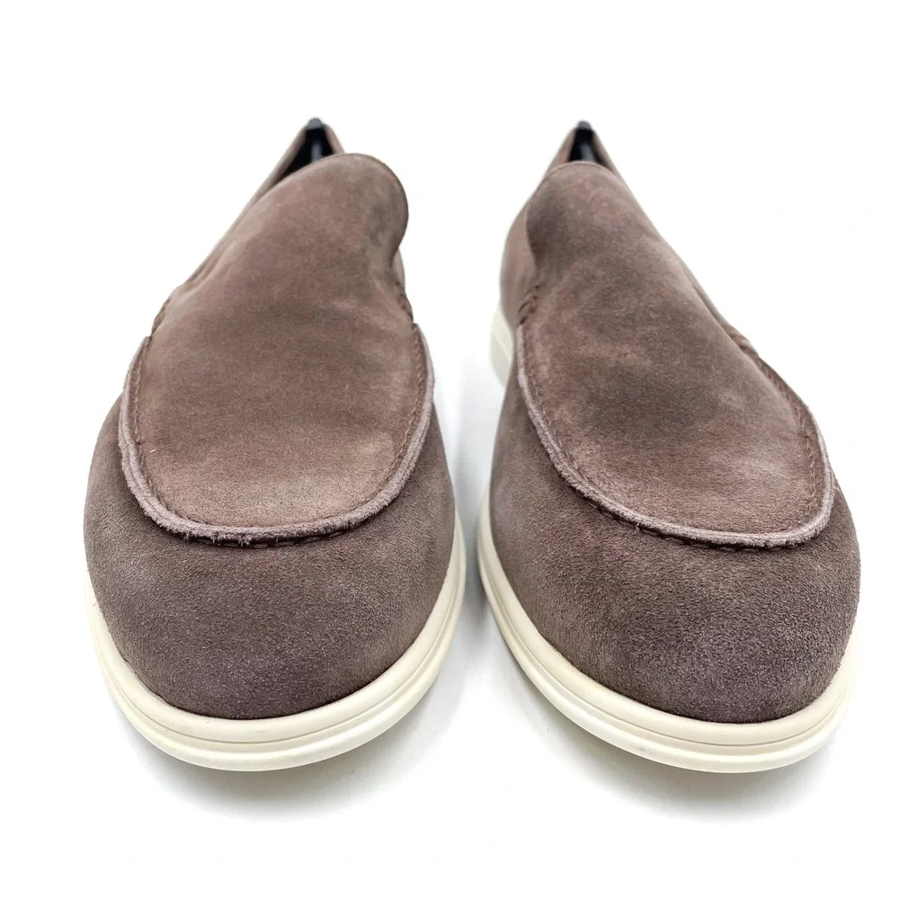 To Boot New York Cassidy Suede Leather Loafers Taupe Grey Slip On‎ Men's Sz 9.5